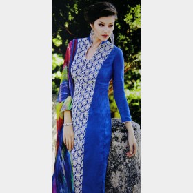 Fair lady’s soft mercerized cotton shalwar Kameez with full embroidery